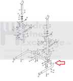 Gold''s Gym XRS20 Bench Left Upright Base 371305-hydrafitnessparts