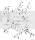 Gold’s Weslo Gym 450 Cadence F 7.8 Treadmill Right Handrail 262736-hydrafitnessparts