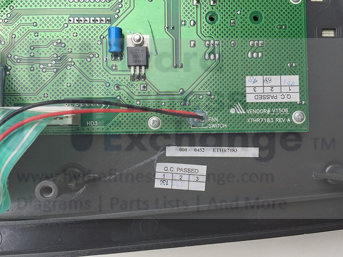 HEALTHRIDER R65 T650I Treadmill Control Console Display Panel ETHR7183 ...