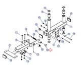 Hammer Strength Life Fitness Parabody Strength System Adjustment knob 7351401-hydrafitnessparts