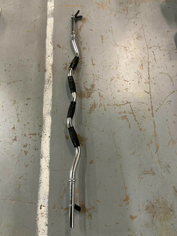 Hampton Standard Curl Bar with Ergonomic Grip for Home Gym-hydrafitnessparts