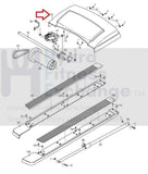 HealthRider - HRTL195090 H155t Treadmill Motor Hood Shroud Cover 265178 286316-hydrafitnessparts