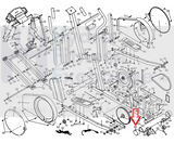 HealthRider Image Proform NordicTrack Elliptical Rear Stabilizer End Cap 149208-hydrafitnessparts