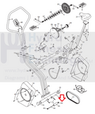 HealthRider Lifestyler Weider Weslo Upright Steppers Pulley Axle Cap 103957-hydrafitnessparts