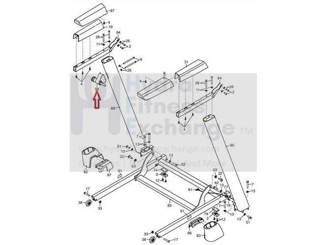 HealthRider NordicTrack Proform 505 CST Treadmill Locking Latch Pin 35 ...