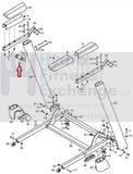 HealthRider NordicTrack Proform 505 CST Treadmill Locking Latch Pin 358342-hydrafitnessparts