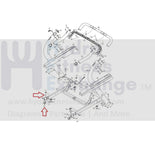 Healthrider FreeMotion Treadmill Left Transport Wheel W/ Cap 139090 & 304258-hydrafitnessparts