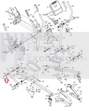 Healthrider Reebok H90e T 7.90 Elliptical Pedal Arm Axle Cover 267393-hydrafitnessparts