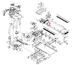 Horizon 4.0T 5.0T 30313 T40 Treadmill Front Drive Roller with Pulley 016601-Z11-hydrafitnessparts