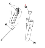 Horizon 7.0AT-04 - TM1021 Fitness Treadmill Handle Bar End Cap Black 000906-B-hydrafitnessparts