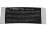 Horizon Advanced Fitness Group Treadmill Warning Label 1000217183-hydrafitnessparts