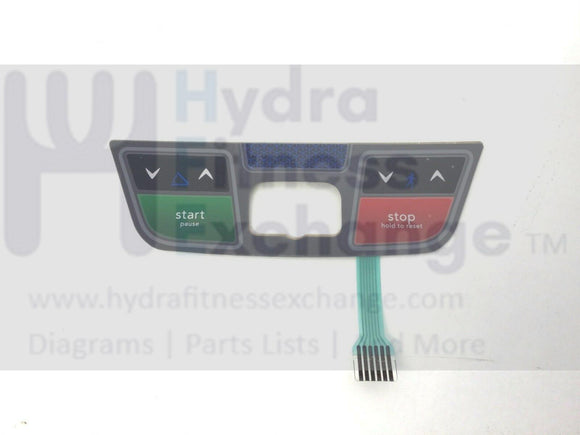 Horizon CT7.2 T202-03 Treadmill Display Console Keypad Overlay Decal 1000300302-hydrafitnessparts