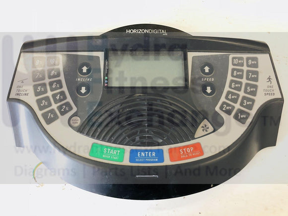 Horizon Digital Series 850 DT850 Residential Treadmill Display Console SUH-T074D-hydrafitnessparts