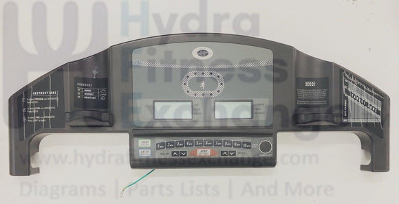 Horizon Elite Series 1.2T TM148 Treadmill Upper Display Console Electronics-hydrafitnessparts