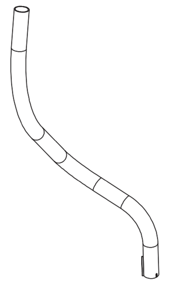 Horizon Fitness 2.3E 3.3E Elliptical Left Upper Handlebar 063838-ZL-hydrafitnessparts