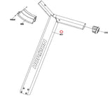 Horizon Fitness 7.0AT-04 - TM1021 Treadmill Left Console Mast Set 1000461143-hydrafitnessparts