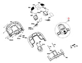 Horizon Fitness 7.4AT-04 - TM499G PTM499G Treadmill Console Overlay Set 1000468130-hydrafitnessparts