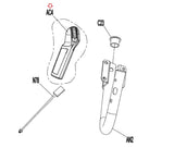 Horizon Fitness 7.4AT-04 - TM499G Treadmill Pulse Sensor Set Arm Rest 1000444924-hydrafitnessparts