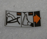 Horizon Fitness 7.8AT-04 - 7.4AT-04 Treadmill Warning Label Hook 1000300812-hydrafitnessparts