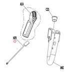 Horizon Fitness 7.8AT - 7.4AT-04 Treadmill Left Up Quick Key Connect Wire 1000436978-hydrafitnessparts