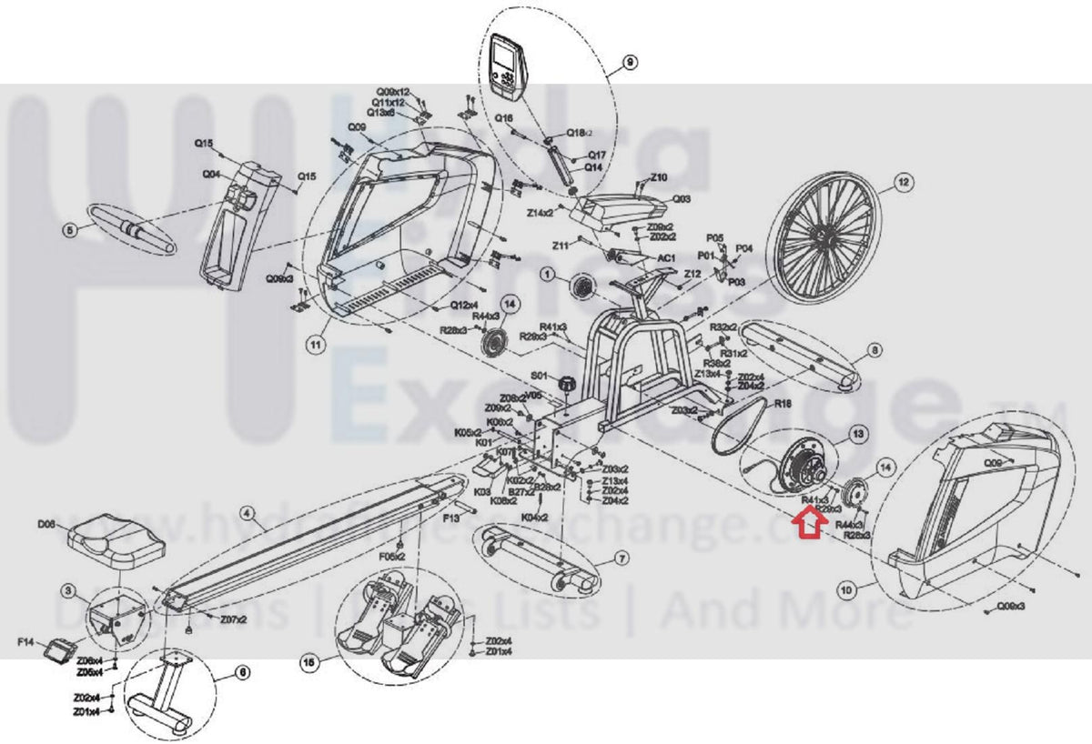 Indoor Rower Spring Part Only Horizon Fitness AR50B AR09 AR11 AR11F AR52 AR53 AR11E Rower Spring Was ...