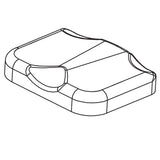 Horizon Fitness AR50B AR52 Rower Seat Bottom Cushion Pad Black 1000304400-hydrafitnessparts