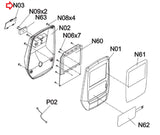 Horizon Fitness AR52 AR53 Rower Console Battery Cover 1000348588-hydrafitnessparts