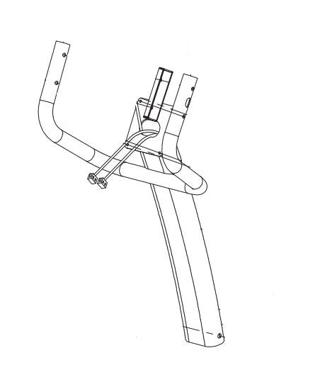 Horizon Fitness B701 - CB139 Stationary Bike Console Mast Set 1000092804-hydrafitnessparts