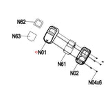 Horizon Fitness C101 - FC51 - 2021 Stationary Bike Upper Console Cover 1000466513-hydrafitnessparts