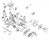 Horizon Fitness C101 - FC51 Stationary Bike Brake Plate Blue Pop Sticker 30.4x87.1 1000466934-hydrafitnessparts