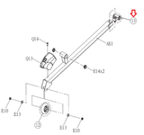 Horizon Fitness CE4.1 CE4.3 EX-57 Elliptical Crank Pin Sleeve Set 1000092323-hydrafitnessparts