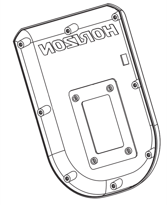 Horizon Fitness CE4.1 - EP533 Elliptical Console Back Cover 076785-hydrafitnessparts
