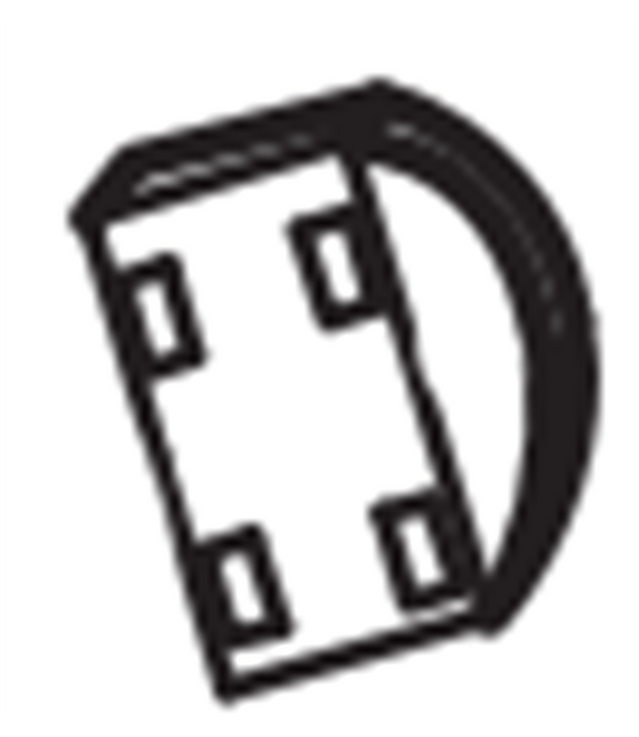 Horizon Fitness CE4.1 - EP533 Elliptical Console Back Cover Cap 063764-AA-hydrafitnessparts