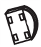 Horizon Fitness CE4.1 - EP533 Elliptical Console Back Cover Cap 063764-AA-hydrafitnessparts