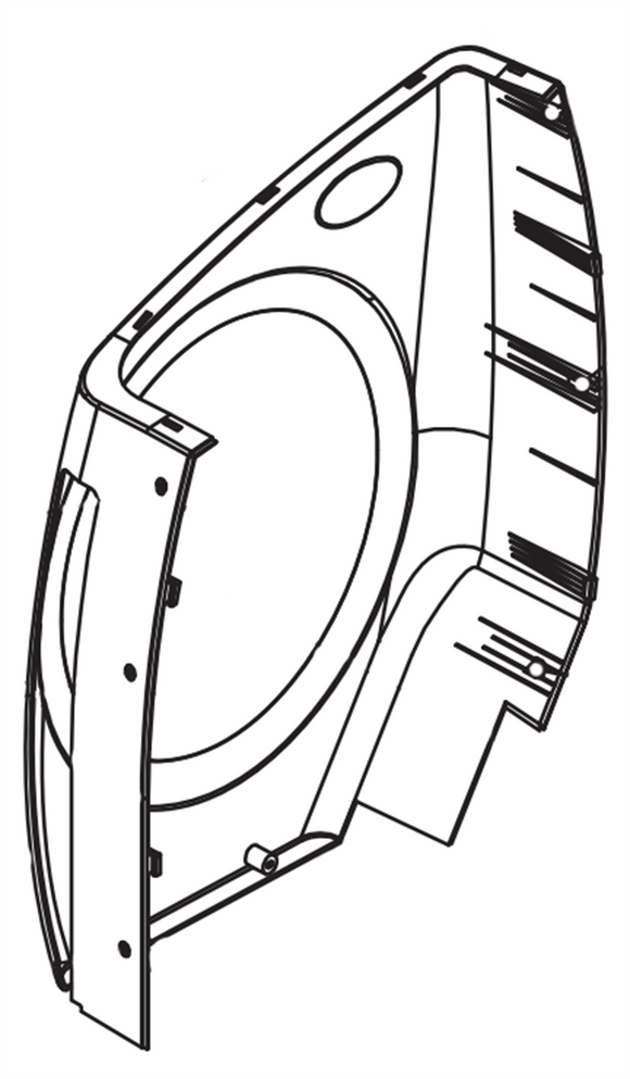 Horizon Fitness CE4.1 - EP533 Elliptical Left Side Cover-hydrafitnessparts