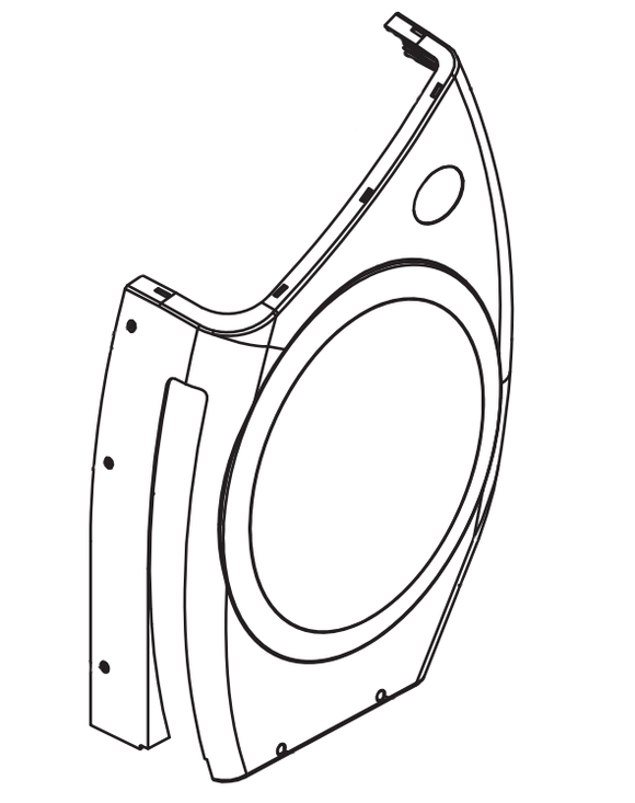 Horizon Fitness CE4.1 - EP533 Elliptical Right Side Cover-hydrafitnessparts