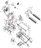 Horizon Fitness CST3.5 CST3.5X Treadmill Left Side Handlebar 015944-AA-hydrafitnessparts