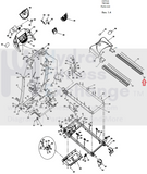 Horizon Fitness CST3.5 CST4.5 Treadmill Left / Right Side Rail Set 016308-Z-hydrafitnessparts