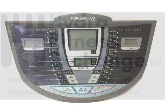 Horizon Fitness CST4.5 - TM161 Treadmill Display Console Panel 013629-BDX-hydrafitnessparts