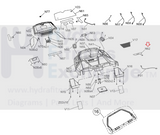 Horizon Fitness CT7.2 Treadmill Display Console Keypad Overlay 1000303111-hydrafitnessparts