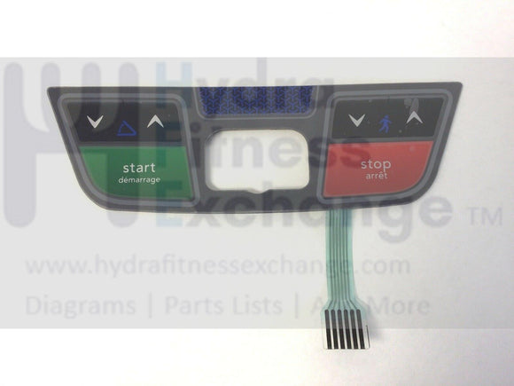 Horizon Fitness CT7.2 Treadmill Display Console Keypad Overlay 1000303111-hydrafitnessparts