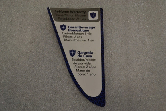 Horizon Fitness CT9.3 - T303 Treadmill Console Right Base Cover Decal 1000229626-hydrafitnessparts