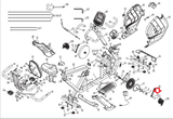 Horizon Fitness Comfort R - RB013 Stationary Bike Allen Hex Flange Slip Screw 1000324725-hydrafitnessparts