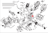 Horizon Fitness Comfort R - RB013 Stationary Bike Truss Phillip Screw 1000324715-hydrafitnessparts