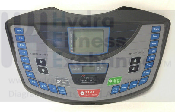 Horizon Fitness DT680 - TM198 Treadmill Display Console Panel 039030-AX-hydrafitnessparts
