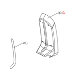 Horizon Fitness E1100GS EX-68 GS1050E Elliptical Middle Stabilizer Cover 1000102966-hydrafitnessparts