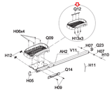 Horizon Fitness EP573D Elliptical Pedal Plastic Bar 1000343544-hydrafitnessparts