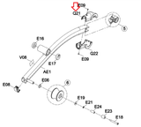 Horizon Fitness EP583B EP583 EP584 Elliptical Pedal Arm Up Hip Cover 1000330650-hydrafitnessparts
