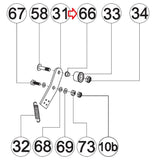 Horizon Fitness Elite R7 - RB018 Elite U7 - UB Stationary Bike Bushing 1000352931-hydrafitnessparts