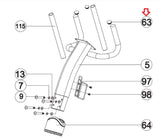 Horizon Fitness Elite R7 - RB018 Stationary Bike Handlebar End Cap 1000350658-hydrafitnessparts